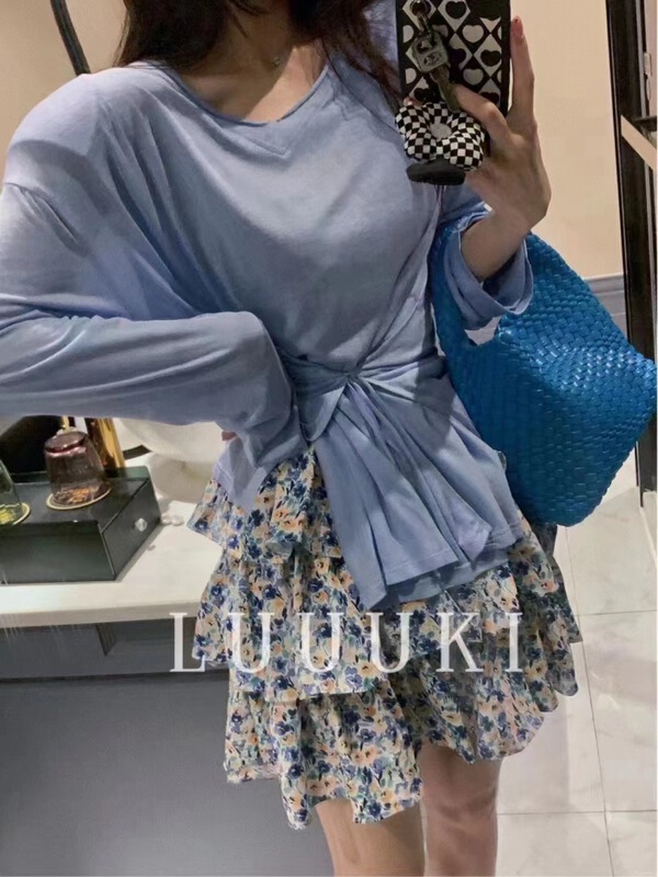 [x.xun] Korean floral versatile skirt 7505\pcz