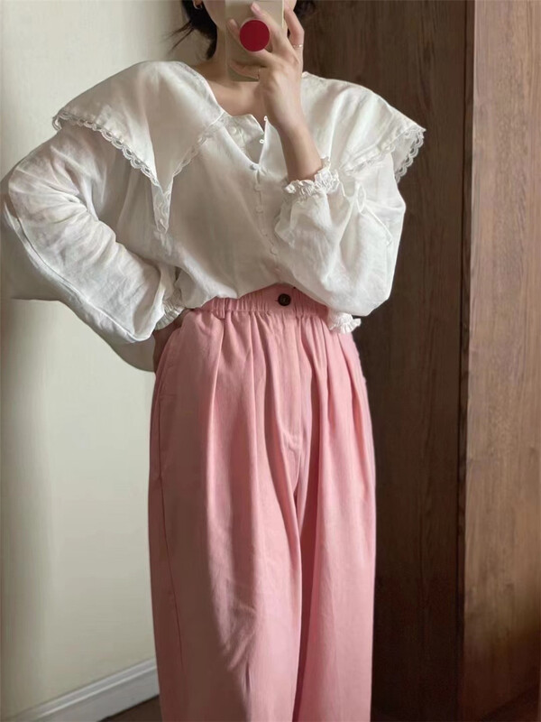 [malt] large lapel single breasted simple sunscreen shirt 3160\xyj