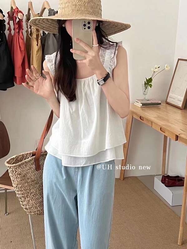 [uh] Han Dai xiaoqingxin aging vest / sling 7849\hjy