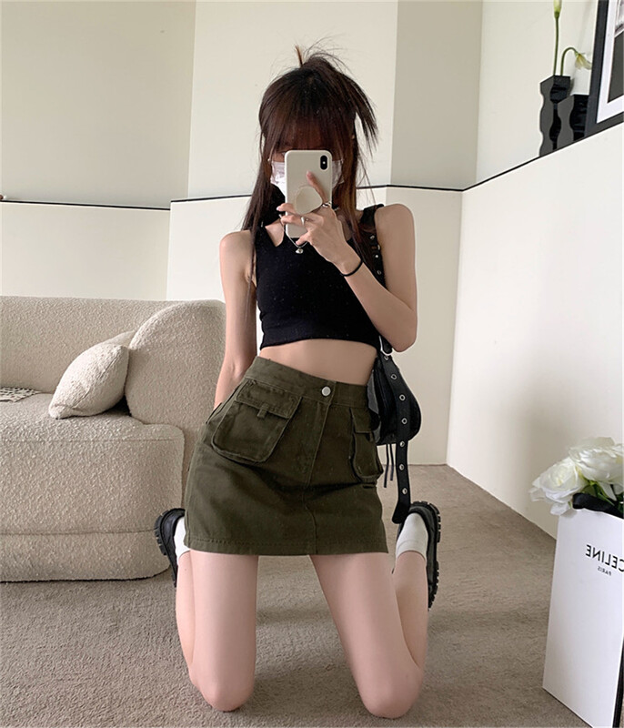 [d.ffstudio] Korean camouflage versatile skirt ys1-1220\wtt