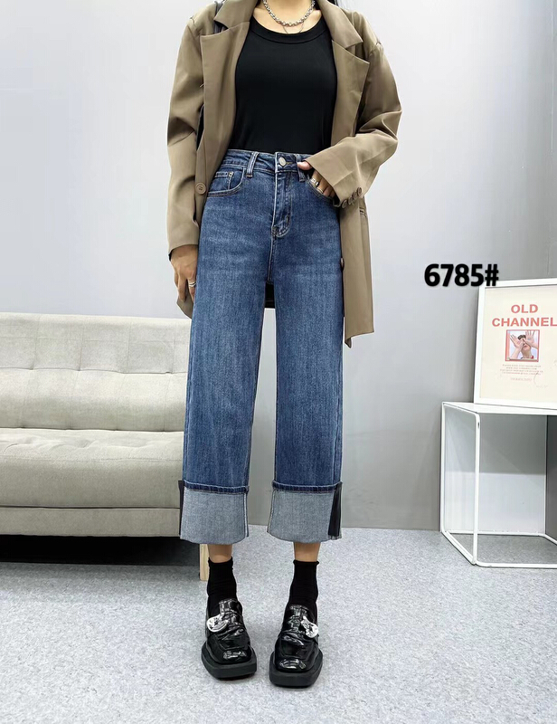 Original price 103.99! [okd] wide leg versatile skinny jeans 6785-00\zxl