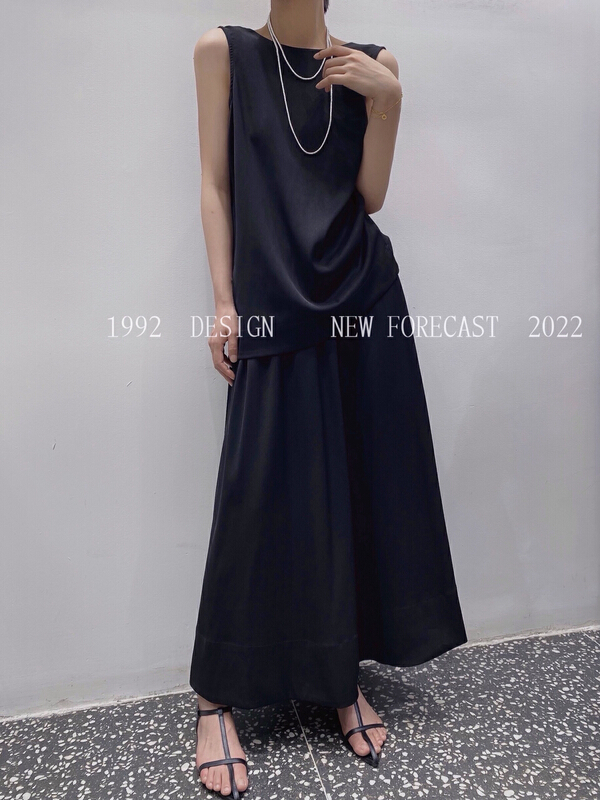 [1992] elastic waist temperament versatile skirt 3861\l