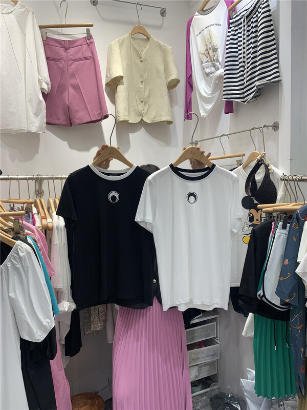 [JY] round neck printed Casual Short Sleeve T-shirt 6850\zzl