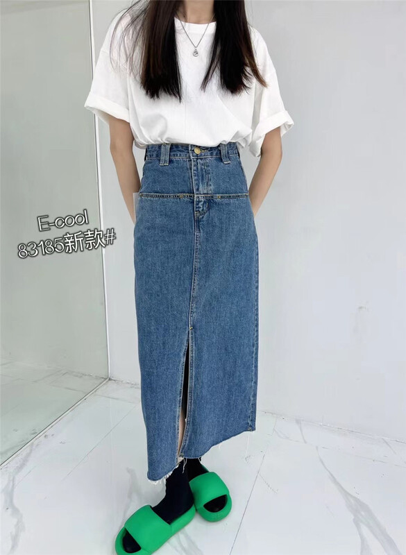 [clothes and jeans] Korean high waist denim skirt 83185\hjy