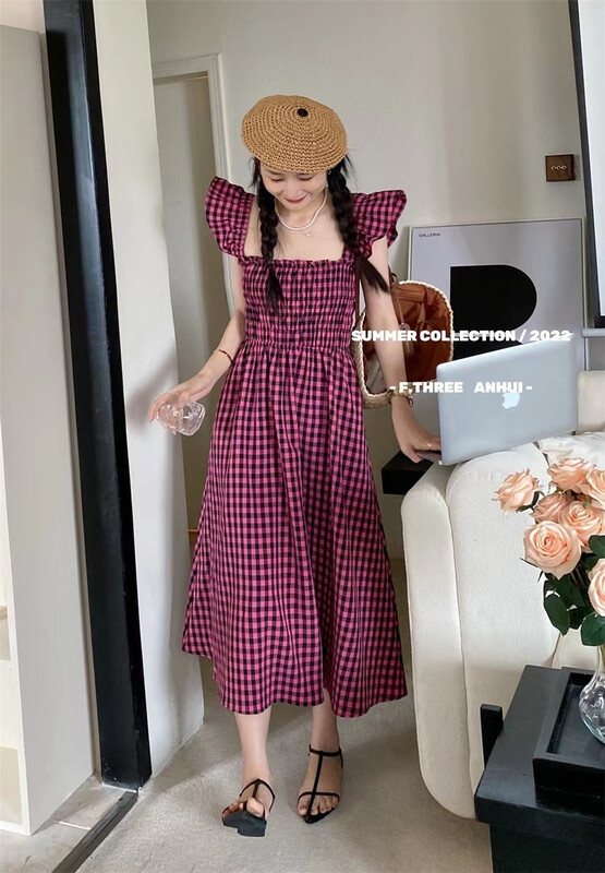 [SYL] Plaid comfortable versatile dress (skirt only) 5300\l