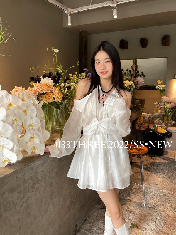 [033three] simple and versatile breasted sunscreen shirt + simple and versatile comfortable solid color casual Shorts Set 8166-1\lsl