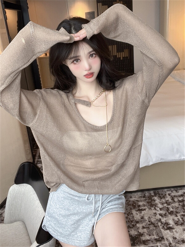 【 Bingbing 】 long sleeve stripe versatile sunscreen shirt ys3-8352\xyj