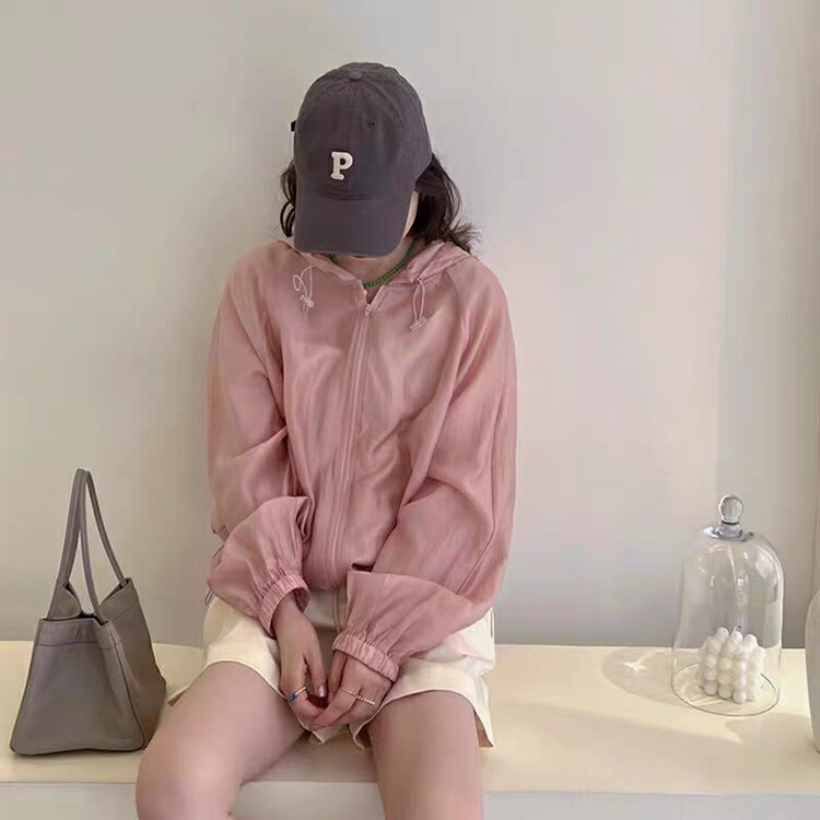 [U grain] hooded versatile fashion long sleeve sunscreen shirt 05852\fhx