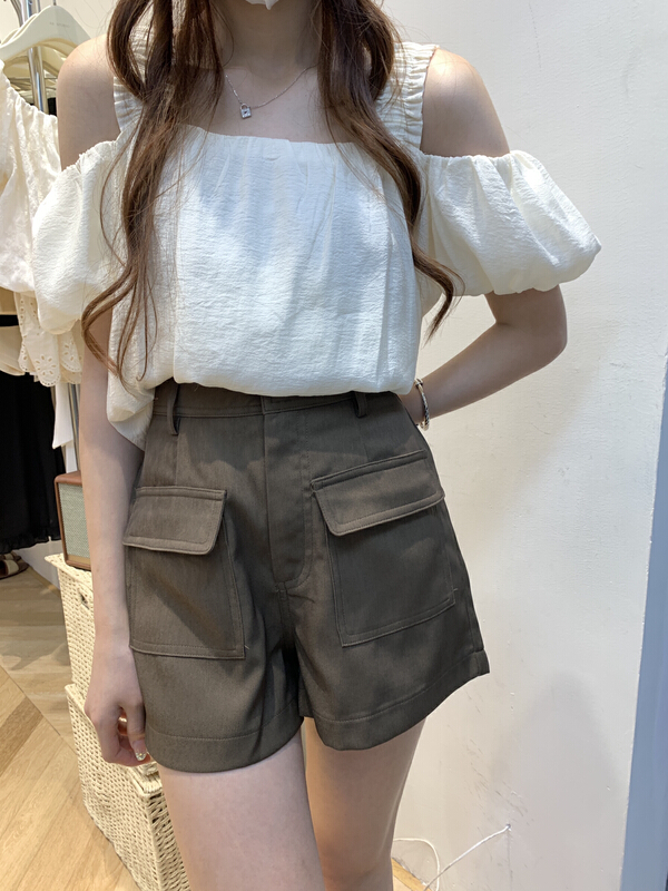 [as] versatile double pocket casual shorts 3376\hjy