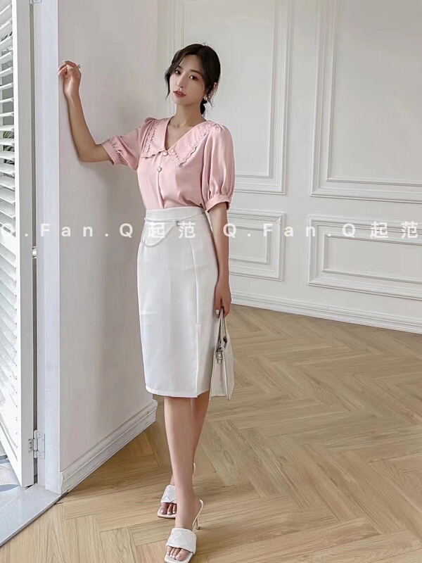 Original price 73.32! In early summer! [style] suit thin material simple super versatile skirt (without chain) ys1-f8393\jj