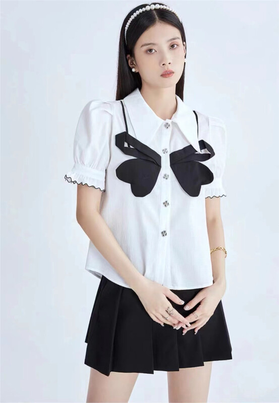 [Yashili] niche design button up shirt 6180\pcz