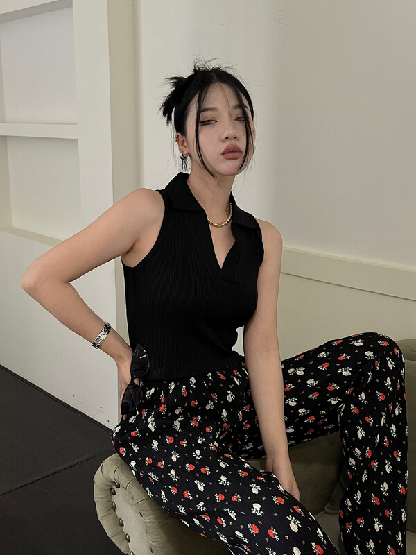 [f (x)] Korean shirt collar hot girl vest / sling t11077\ozq