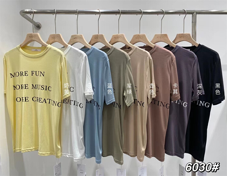 Original price: 25.94! In early summer! [Mido] loose letter versatile short sleeve T-shirt 6030\lsl