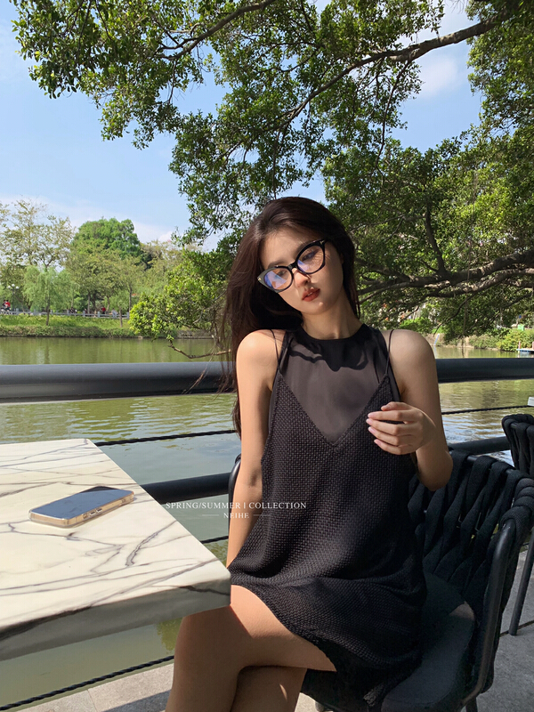[neihe] high quality sleeveless suspender dress 22251\jhy
