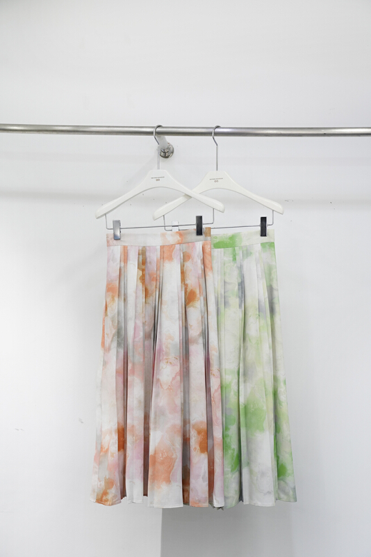 New year in early spring! 【 C oni 】 versatile ink high waist pleated skirt ol222d4593\zxl