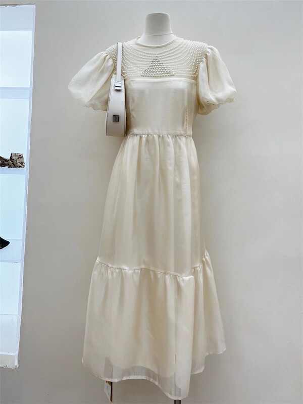 [most] French bubble sleeve long fairy princess dress 97217\zjy