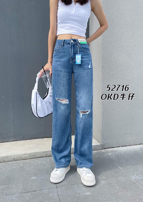 [okd] fashion hole design mop jeans 52716\zxl