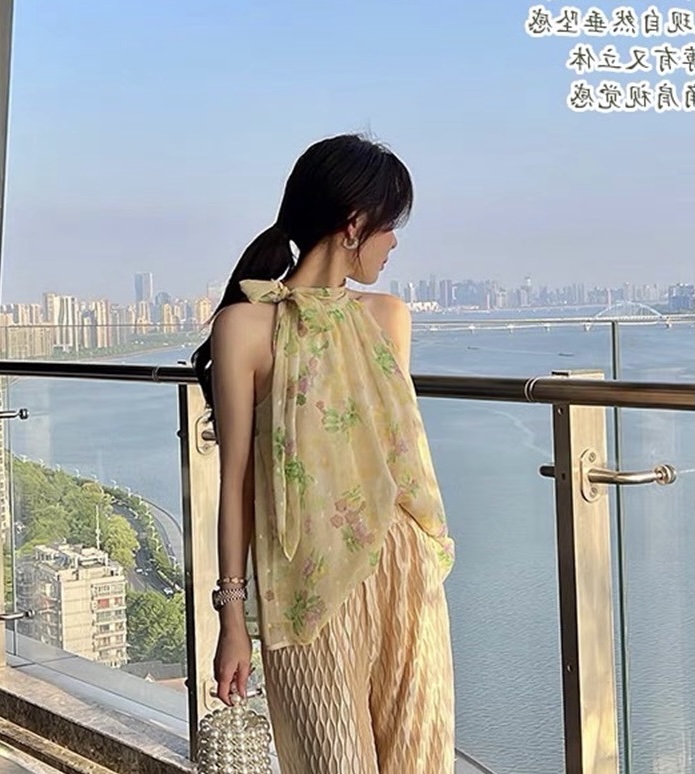 [Linna] fashion versatile Pullover chiffon shirt 82826\zxx