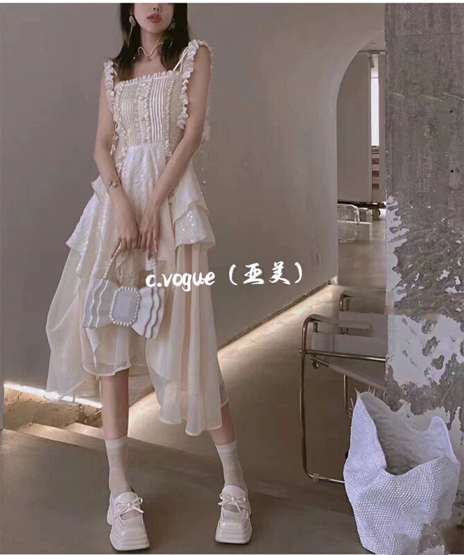 [c.vogue] French high-grade Lolita sweet suspender dress 3960\pcz
