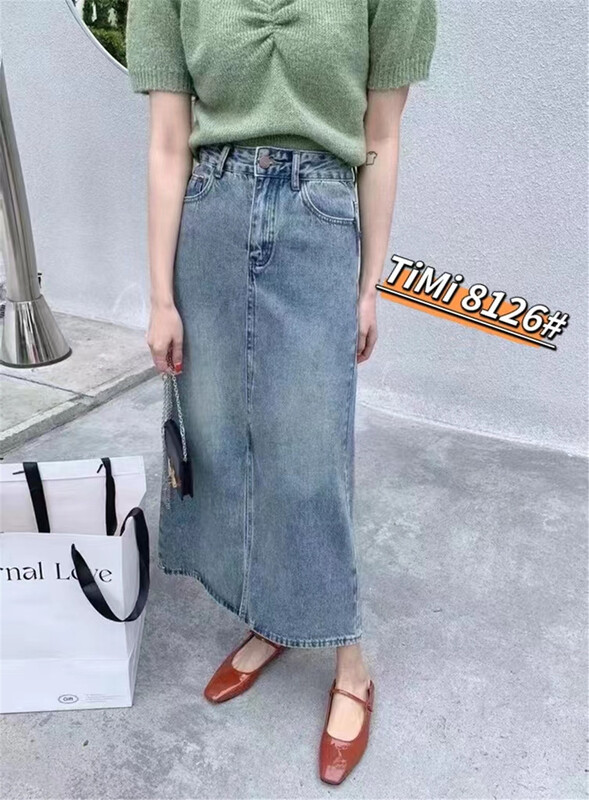 [TIMI] slit style slim skirt 8126\lsw