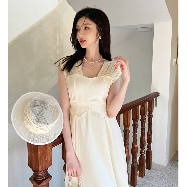 [Hanna including that] careful machine, exposed back, thin design, stitched dress m5266\xj