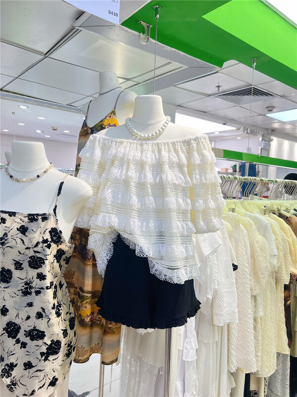 [modern 197] sweet cascade fungus edge lady blouse (only selling blouses) 7109\lsl