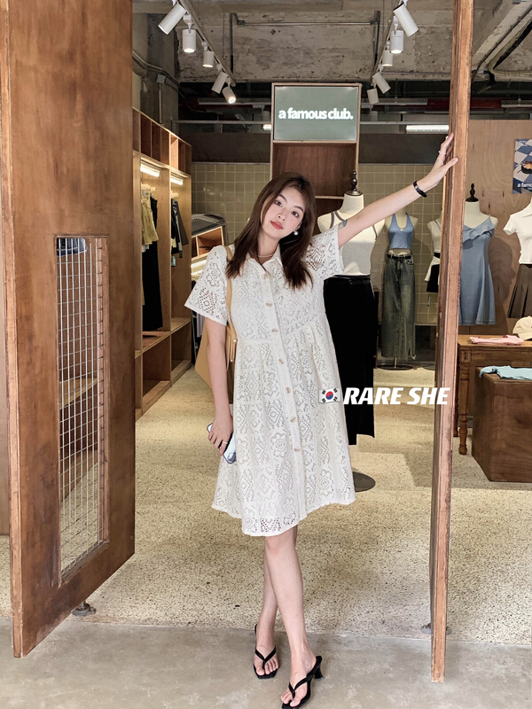 [rare she] Korean style Lapel dress 5295\lsw