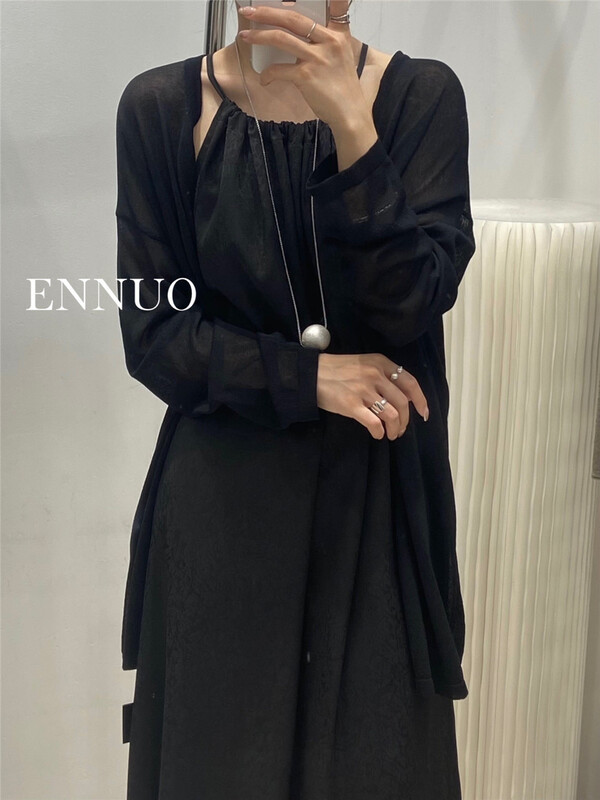 [ennuo] V-neck single breasted basic versatile sunscreen shirt 898\l