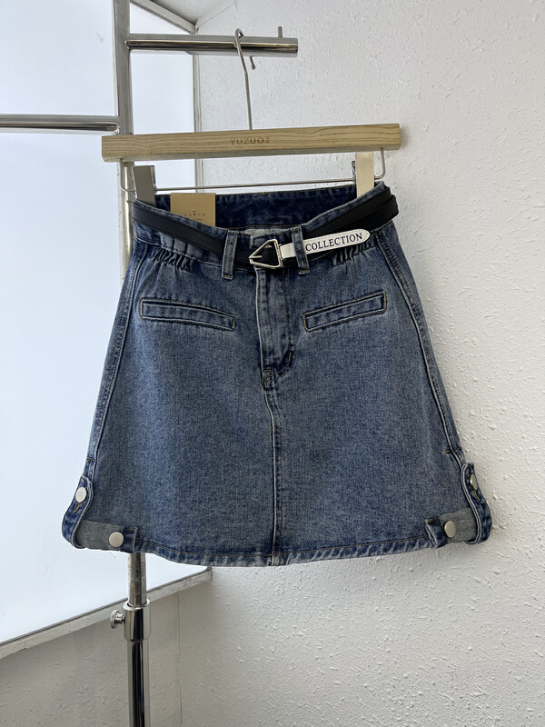 Original price 67.68! [okd] Korean slim solid denim skirt 52637\zxl