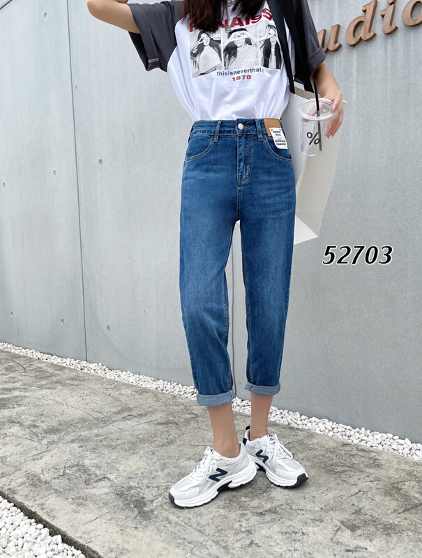 [okd] simple and versatile 9-point western style jeans 52703\zxl