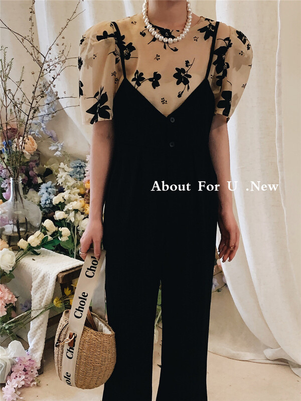 [about for u] round neck floral temperament shirt 66186\lwy