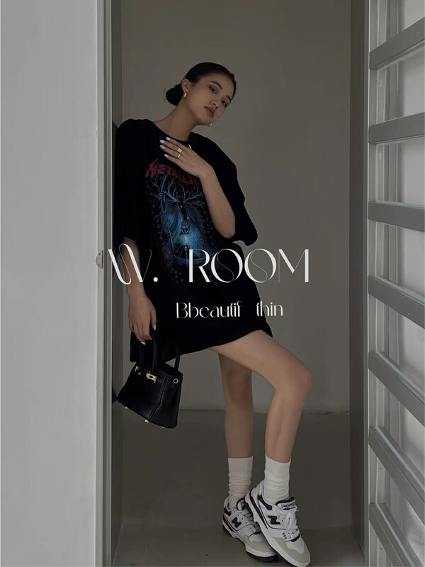 Casual print T-skirt short sleeve T-shirt 1476\zxl
