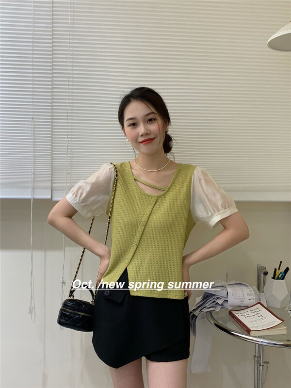 [OCT] Han Shu stitched shirt 8221\hjy