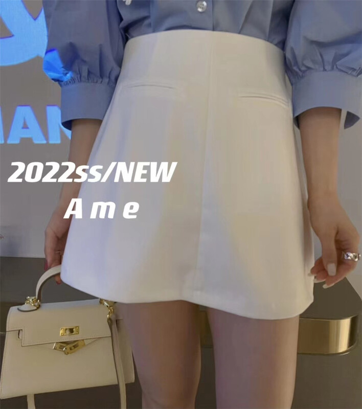 [ame] simple high waist loose slim casual shorts 76106-1\xyj