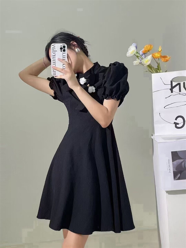 [dawg king] short sleeve crimp Pullover dress d9505\wtt