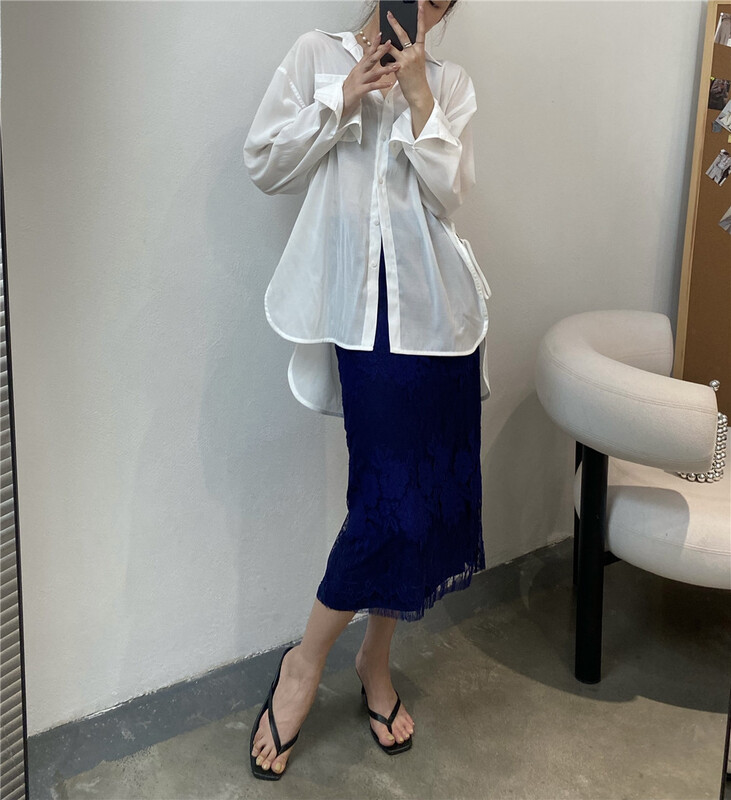 [modern 197] fresh waist strap versatile sunscreen shirt 61106\lsl