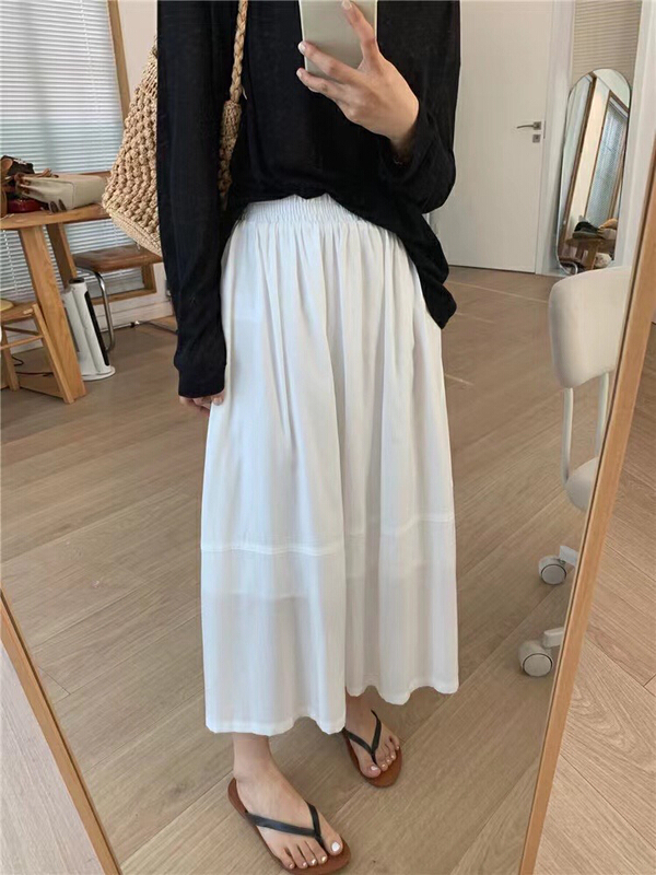 [gogoing] versatile solid color patchwork skirt 9567\lwy