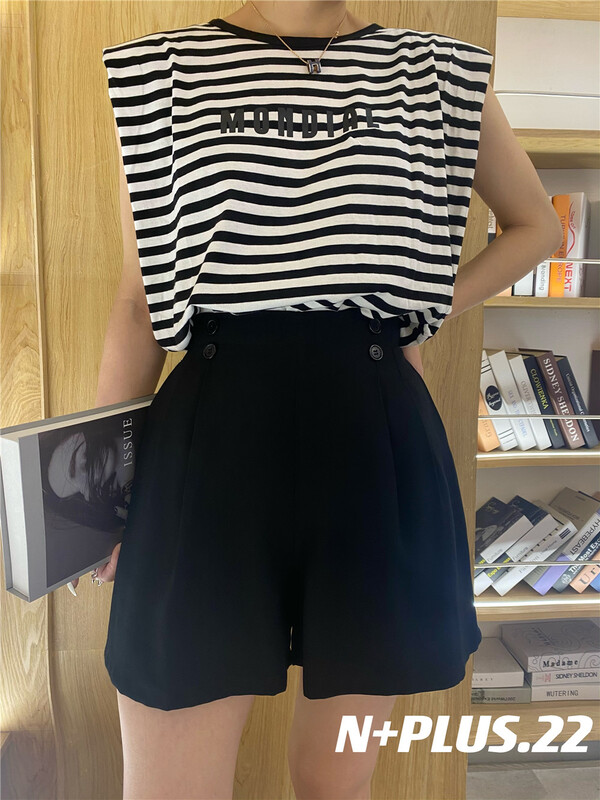[n+plus] basic versatile solid comfortable casual shorts 22080\ozq