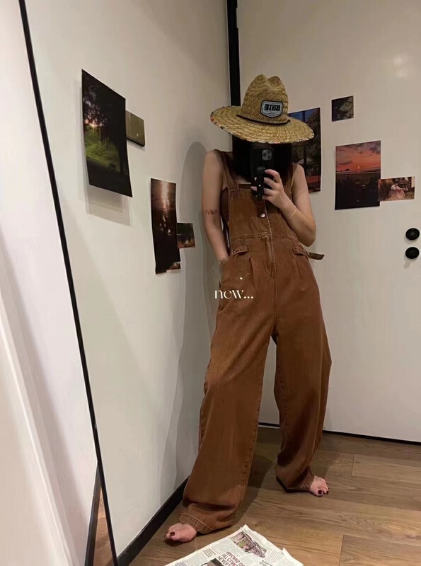 [o not 1] Korean simple wide leg suspender n092\lsw