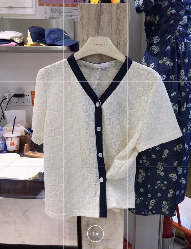 [forming-z] simple V-neck short sleeve shirt 91225\csx