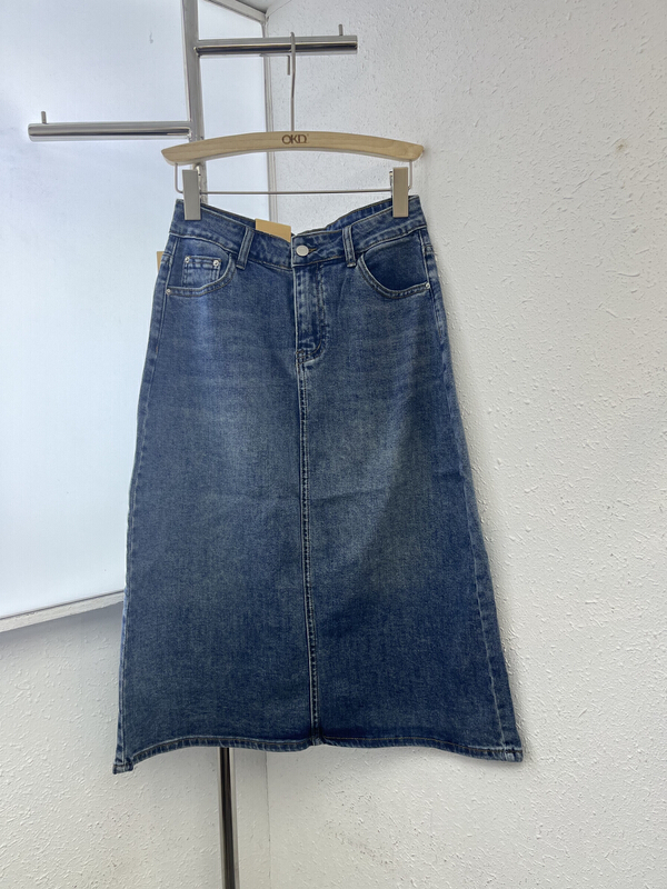 Original price 76.70! [okd] Korean slim comfortable denim skirt 52656-10\zxl
