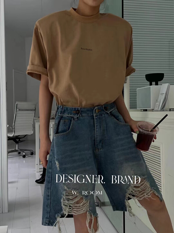 [w.room] medium length casual t-dress dress 2124\zxl