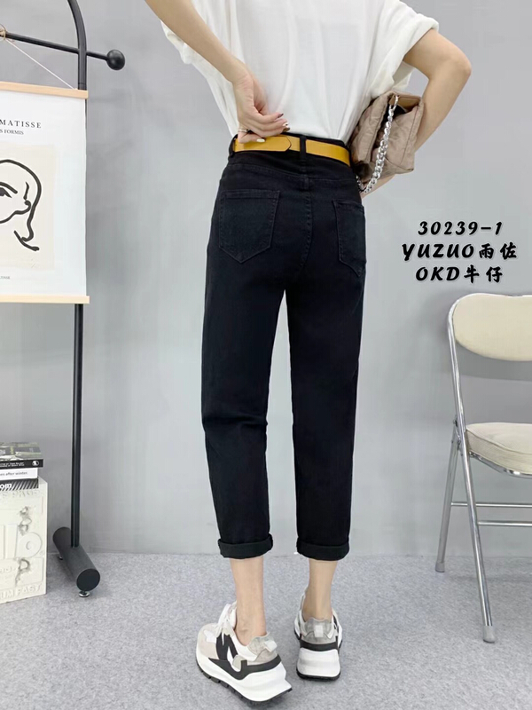 [okd] versatile fashion cropped jeans (with belt) 30239 × zxl