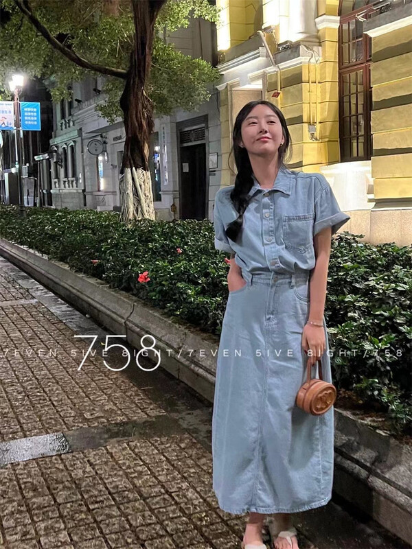 [7even5ive8eight] Korean cowboy lady dress 1721\hjy