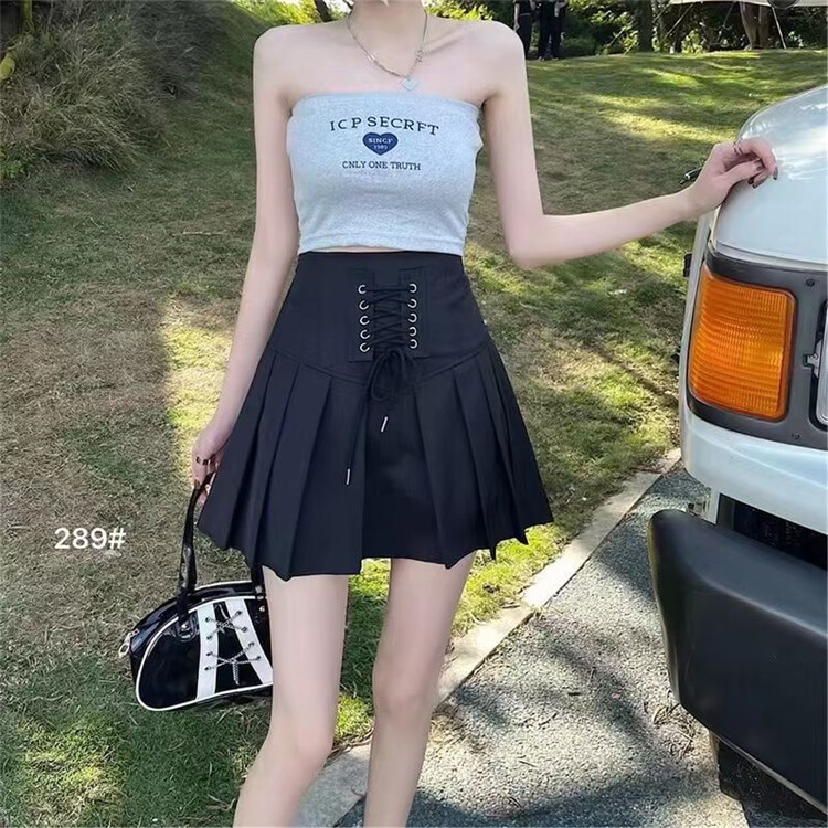 [thousands of fashion products] high waist pleated skirt 289\hjy