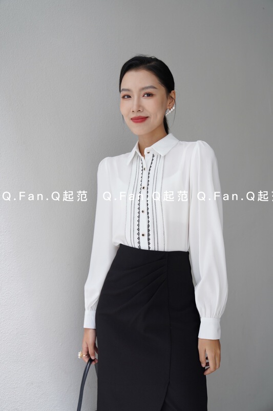 [style] fashionable high-end commuting shirt f7673\jj