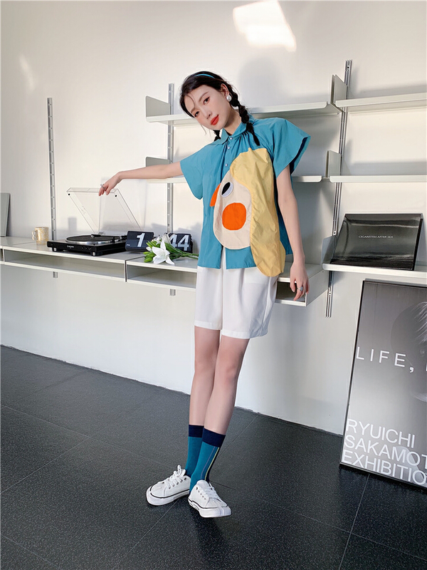 [AC] cartoon Decal unique niche shirt 7098\jj