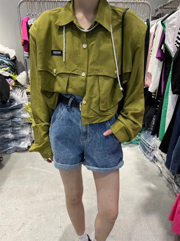【D+（AIT.)】 Fashion short fresh and versatile shirt 5106\ozq