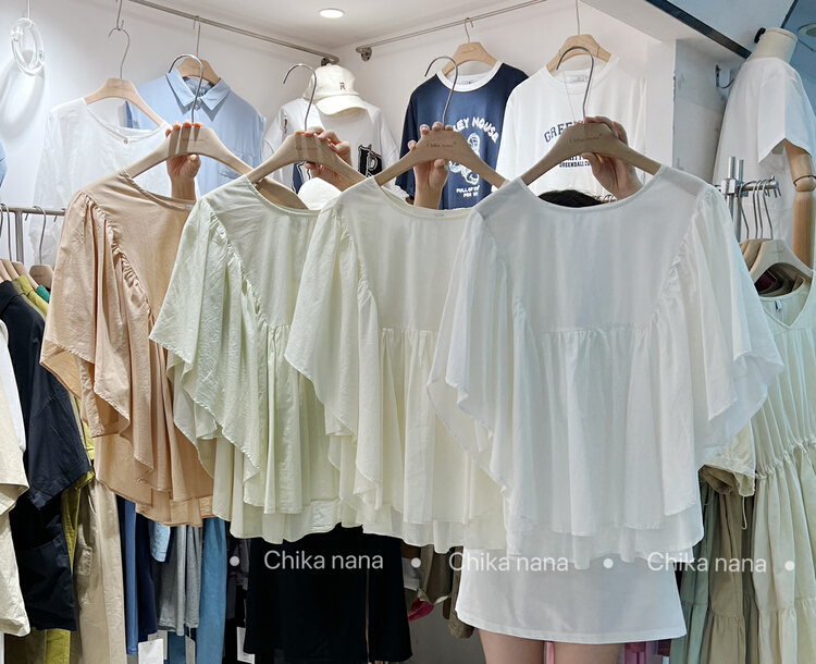 [chika.nana] simple solid color casual shirt 22601\jj