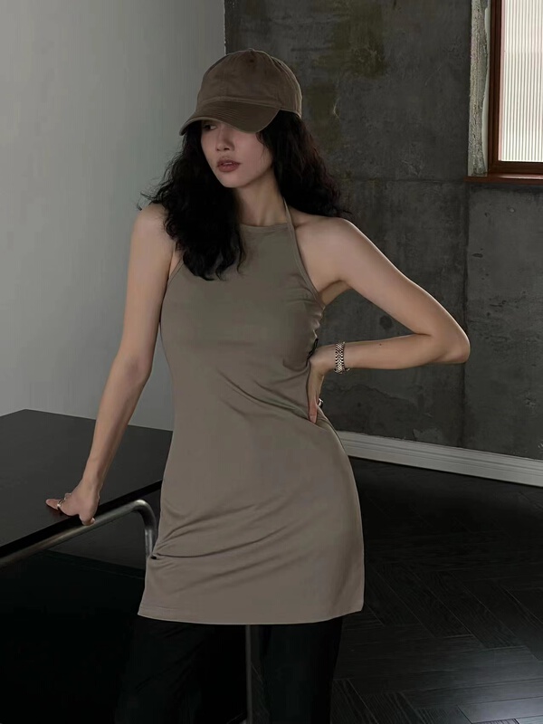 [all in] simple medium long suspender vest / suspender 4300\ozq